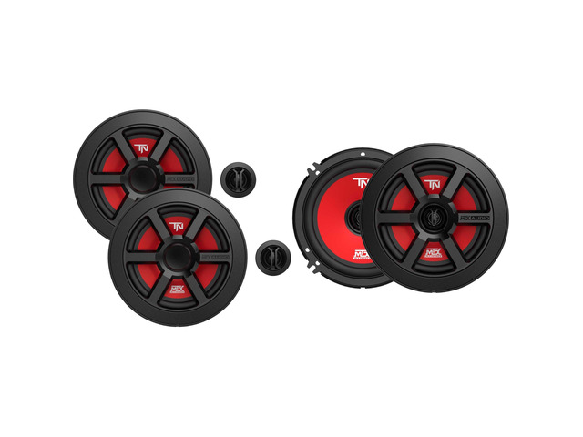 TERMINATOR6S & TERMINATOR6 6.5 in Component Coaxial Bundle Bundle includes TERMINATOR6S 6.5 in component speakers and TERMINATOR6 6.5 in coaxial...