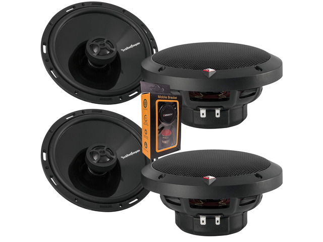 2 Pairs of Punch P1650 220W Max (110W Rms) 6.5' 2-Way P1 Punch Series Coaxial Speakers W/Pei Dome Tweeter
