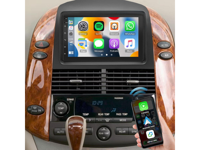 Car Radio for Toyota Sienna 2004 2005 2006 2007 2008 2009 2010 with Wireless Carplay Android Auto, Android 13 7inch Touch Screen for Sienna Upgrade...