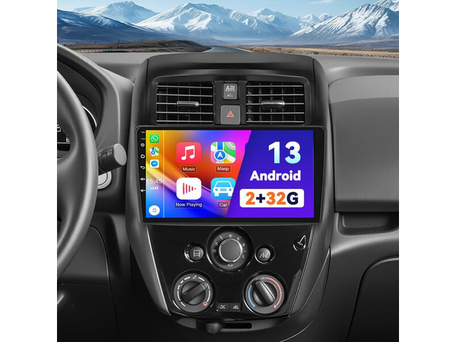 10' Car Radio for Nissan Versa Sedan 2015-2019 with Wireless CarPlay & Android Auto Plug & Play GPS, Bluetooth Android 13, 2+32G