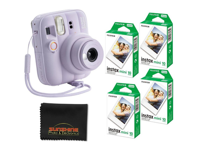 Instax Mini 13 Instant Film Camera (Dreamy Purple) with 40 Sheets Instax Mini Instant Film