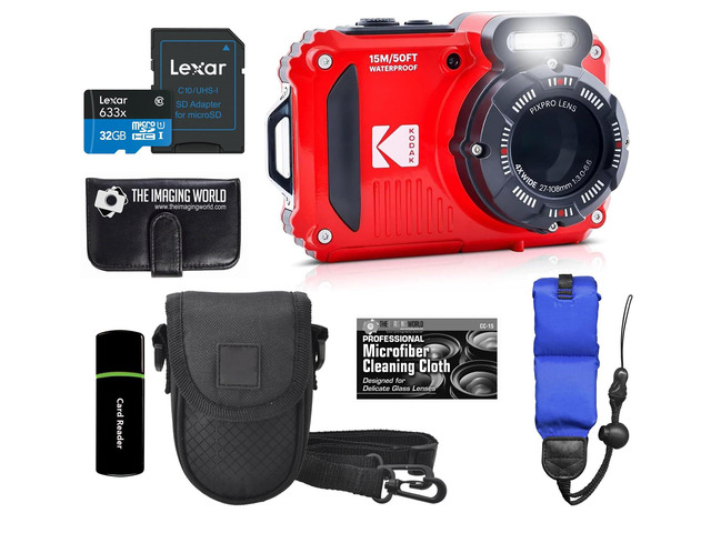 KODAK PIXPRO WPZ2 Rugged Waterproof Shockproof Dustproof WiFi Digital Camera 16MP 4X Optical Zoom 1080P Full HD Video Vlogging Camera 2.7' LCD...