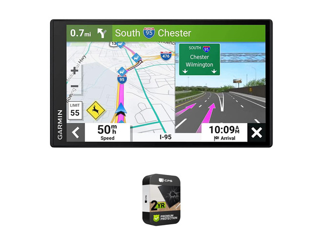 010-02469-00 DriveSmart 66 6' Car GPS Navigator Official USA Partner Model Bundle with Premium 2YR CPS Enhanced Protection Pack
