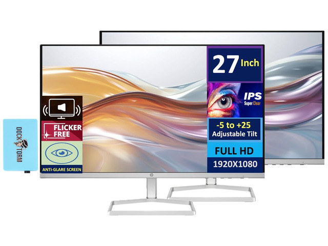 27 Monitor with Dual 2W Speakers (Replaces M27fwa) 27' 100Hz FHD Display 99% sRGB 300 Nits Display, Adjustable Tilt, Flicker-Free, Anti-Glare,...