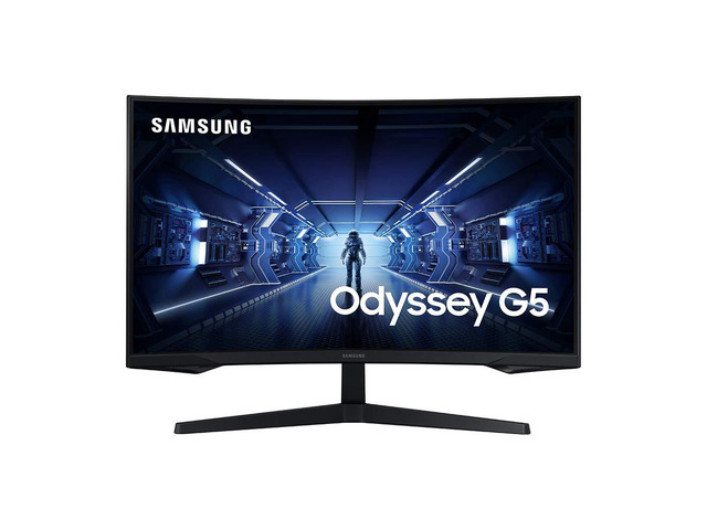 32 Odyssey G5 Gaming Monitor, WQHD (2560x1440), 144Hz, Curved, 1ms, HDMI, Display Port, AMD FreeSync Premium, HDR10, LC32G55TQWNXZA, Black