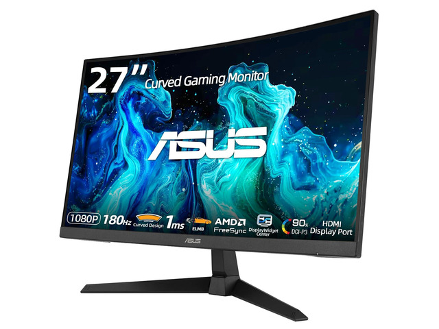 TUF Gaming 27' Curved Monitor, 1080P Full HD 180Hz 1ms GTG Fast VA Gaming Display, Extreme Low Motion Blur Sync, High Dynamic Range, Dual HDMI 2.0...