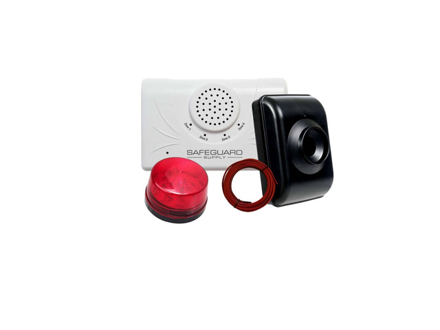 ERA-DSDCR-Strobe Driveway Alarm System - Wireless 4000 Commercial Grade, Hearing Impaired Homes or Businesses, Long Range, Outdoor Motion Sensor,...