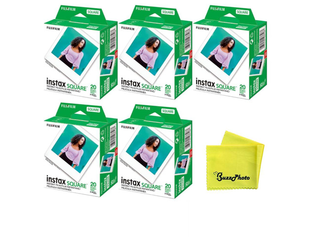 Instax Square Instant Color Film (100 Sheets)