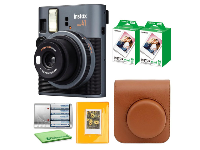 INSTAX Mini 41 Instant Camera 40-Sheet 40-Sheet Bundle For Parties, Events & Instant Photos Includes Photo Album
