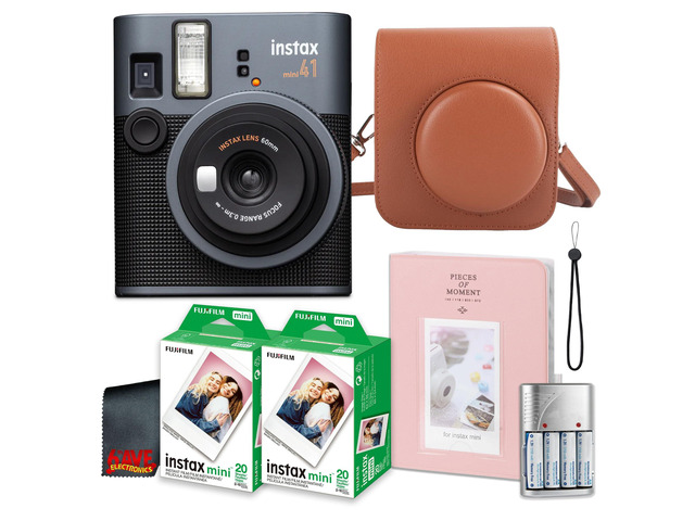 INSTAX Mini 41 Instant Camera 40-Sheet Case Bundle For Parties, Events & Instant Photos Includes Photo Album