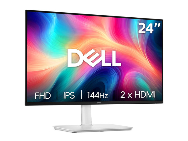 24 inch Monitor, LED FHD - 144Hz Refresh Rate 1500:1 Contrast Ratio, AMD FreeSync - VESA, Integrated 2x3W Speaker, Height/Tilt/Pivot/Swivel...