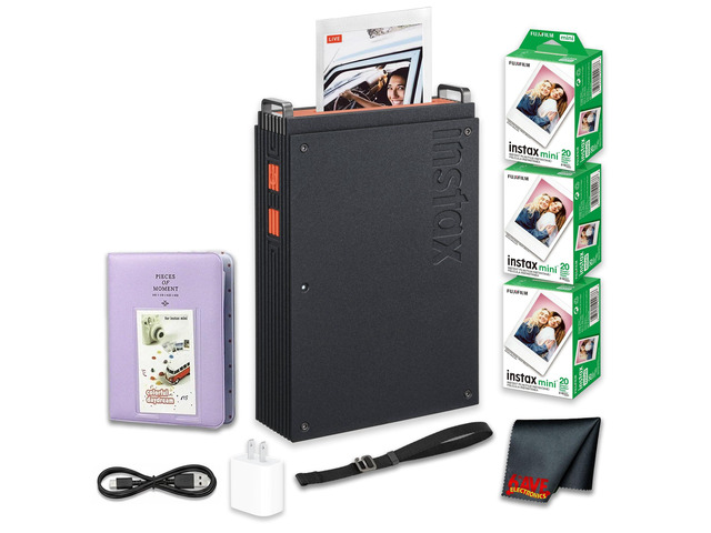 instax mini Link Bluetooth Smartphone Printer 60-Photo Bundle For Mobile Photos, Parties & Scrapbooks Bluetooth Printing, 2x3' Prints ...