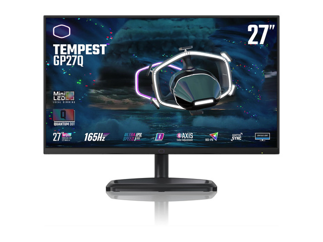 Tempest GP27Q 27 2K IPS 165Hz QD Tech QHD 2560 x 1440 PC Monitor,HDR1000, 1ms (MPRT)/ 2ms (GTG), FreeSync/G-Sync, MiniLED, DP1.4 * 1 + HDMI2.0 * 2...