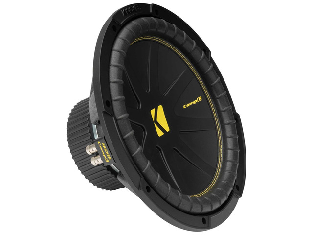 50CWCD124 CompC 12' Subwoofer, Dual 4-Ohm Deep punchy bass on a budget, durable cone build, easy wiring options, great first upgrade, 12 inch size