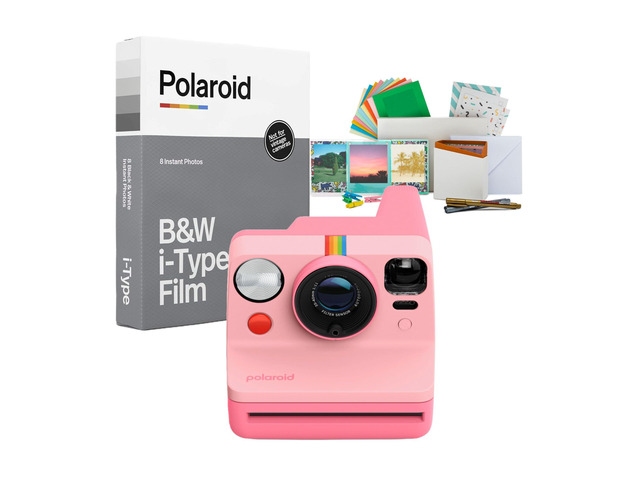 Now Generation 3 Instant Camera (Pink) Bundle Included accessories, (3 items)