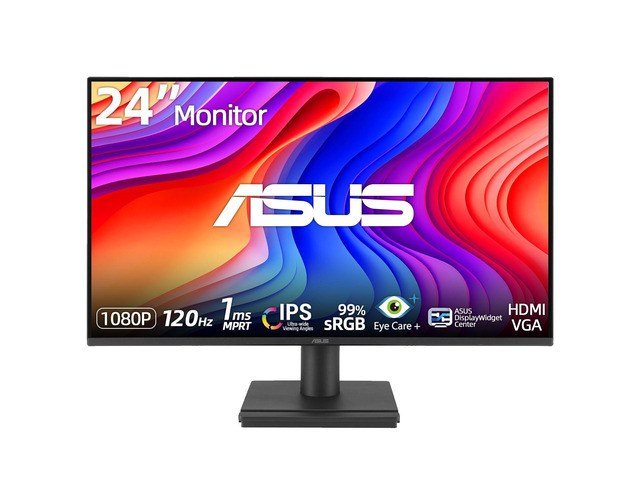 24' Monitor, 1080P IPS Full HD Display, 120Hz Refresh Rate, 1ms MPRT, Eye Care Technology with Low Blue Light Flicker Free, Frameless Design, HDMI...