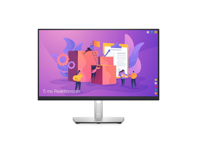 P2422H 24 Inch Full HD (1920 x 1080) Monitor, 60Hz, IPS, 5ms, 99% sRGB, DisplayPort, HDMI, VGA, 5x USB, Black