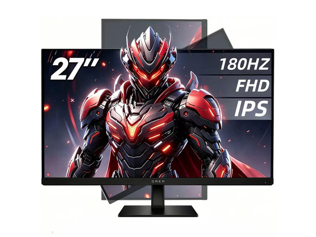 OMEN 27 Inch FHD (1920 x 1080) Gaming Monitor, 180Hz Refresh Rate, 1ms Response Time, Ultra-Smooth Gameplay, AMD FreeSync, IPS Eye Comfort Display,...