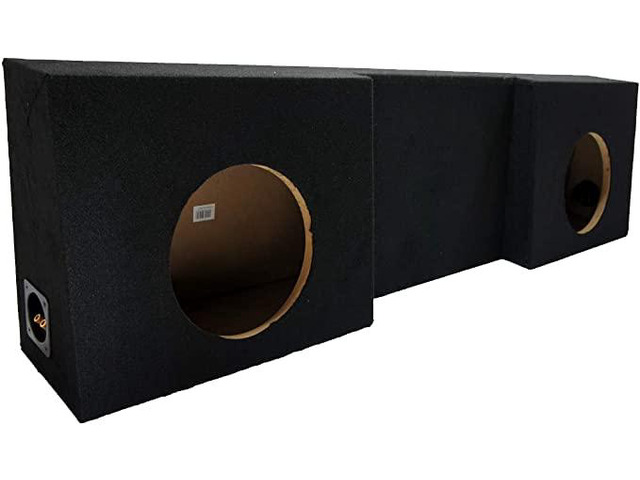 Fits Chevy Silverado GMC Sierra 1988-2006 Regular Cab Dual 12' Sub Box ASC Behind-seat single truck wedge design, 12 inch twin subwoofer...
