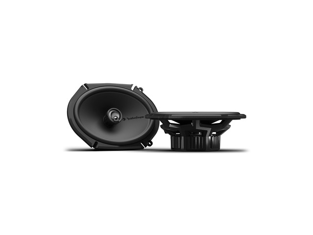 P1V2-68 Punch P1 6x8 3-Way Coaxial Speakers (Pair) Upgrade Sound Clarity for Factory Systems, 4-Ohm Full Range, 75-Watts RMS / 150-Watts Peak