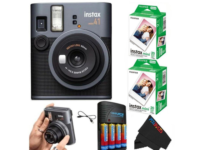 Instax Mini 41 Instant Film Camera.(Camera + 2 Twin Pick)