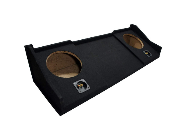 Fits 1994-2001 Dodge Ram Quad Club Cab Dual 10' Sub Box Enclosure ASC Classic pickup bass upgrade, vehicle-specific twin 10 inch subwoofer...