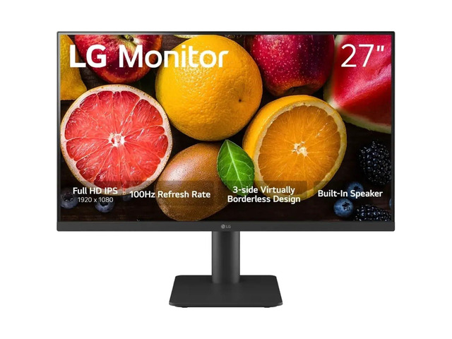 27MS570B-B 27' 16:9 Full HD 100Hz IPS LCD Monitor, Black