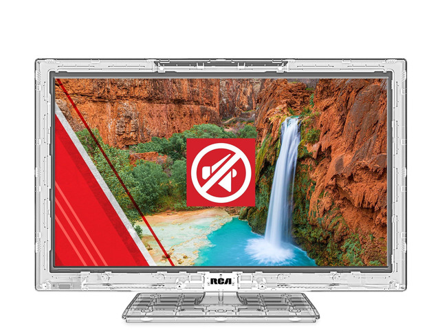 RCA 22 Clearview HDTV J22SE1221 Transparent LED HD Television, High Resolution Wide Screen Monitor w/HDMI, VGA, Including Full Function Remote