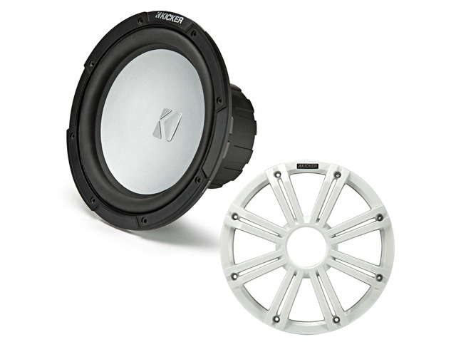 45KMF104 10' Weather-Proof Subwoofer for Freeair Applications 4 Ohm 45KMG10W 10' LED Grille (White)