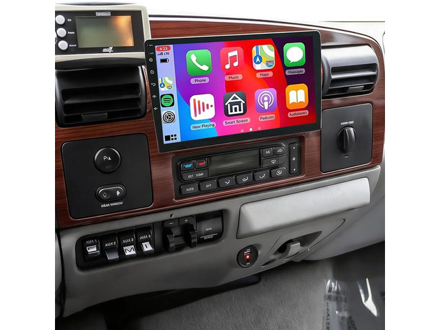 Android 14 Double Din Radio for Ford F-250 F-350 F-450 F-550 2005-2007 with Wireless Carplay Android, 10 inch Touch Screen Bluetooth Stereo Head...