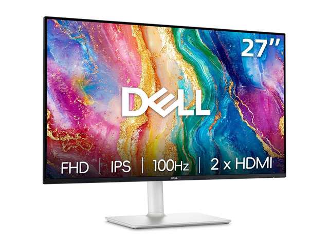 27 inch Monitor, LED FHD - 100Hz Refresh Rate 1500:1 Contrast Ratio, AMD FreeSync - VESA, Integrated 2x5W Speaker, Height/Tilt/Pivot/Swivel...