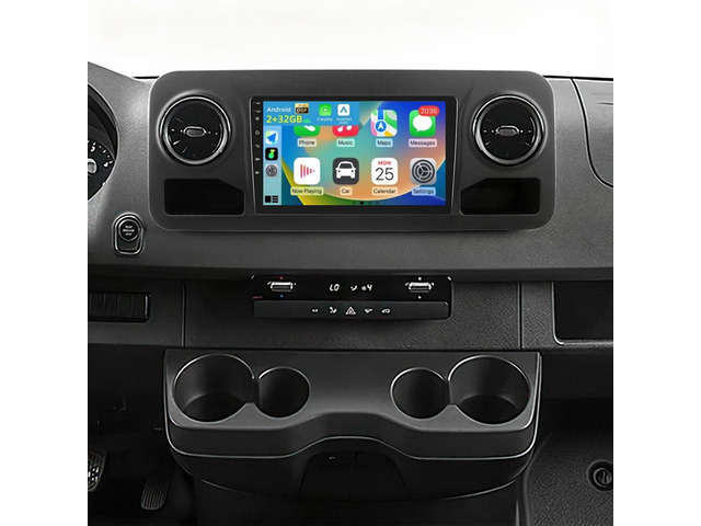 10 inch Car Stereo Radio for Mercedes Sprinter 2018-2022 with Wireless Carplay GPS Navi, 4+64G Touch Screen Double Din Radio for Mercedes Sprinter...