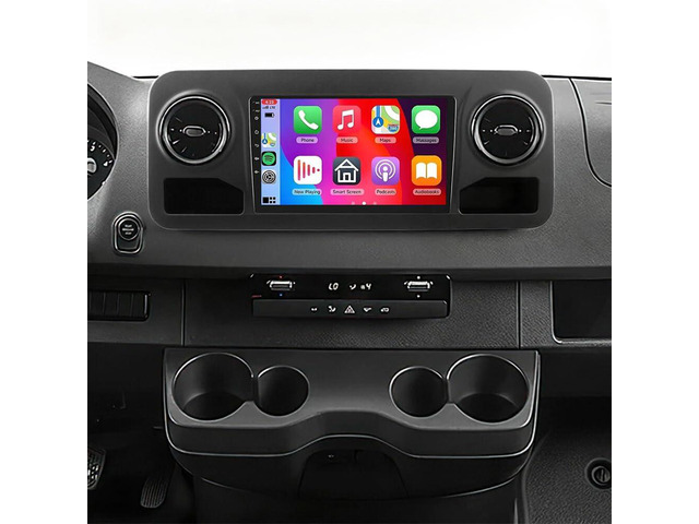 10 inch Double Din Car Stereo for Mercedes Sprinter 2018 2019 2020 2021 2022 with Wireless Carplay GPS Navi, 2+64G Touchscreen Radio for Mercedes...