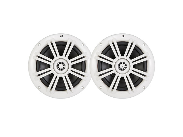 6.5' 150 Watt Peak Power 2-Way Marine OEM Replacement White Boat Audio Speakers (Pair)