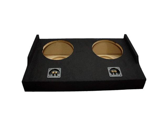 Fits 2015-2025 Ford F-150 SuperCab Ext Cab Dual 10' Subwoofer Sub Box ASC 10 inch custom extended truck enclosure, space saving behind seat...
