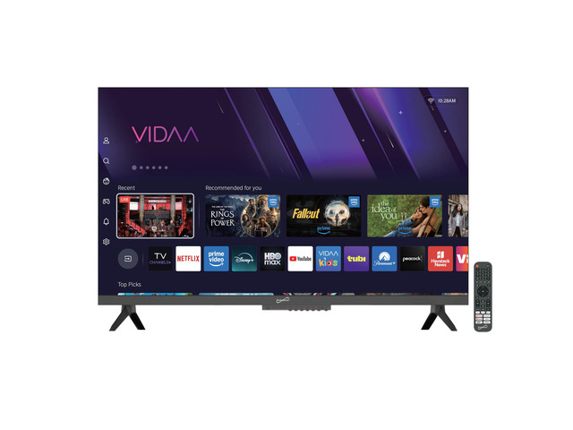 SC-3220VTV 32 VIDAA LED SMART TV w/Built-in WiFi, 3 HDMI (ARC), USB Media Player for Photos/Music, AC/DC Car Cord Included, Speakers + Remote,...