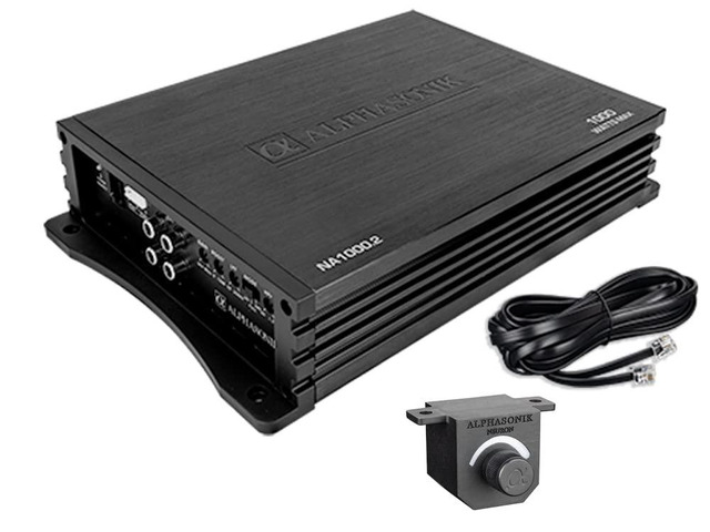 NA1000.2 Neuron Series 1000 Watts Max 2-Channel Car Amp with 4-Way Protection Circuitry Multi-Channel Bridgeable Class A/B Amplifier Low & High...