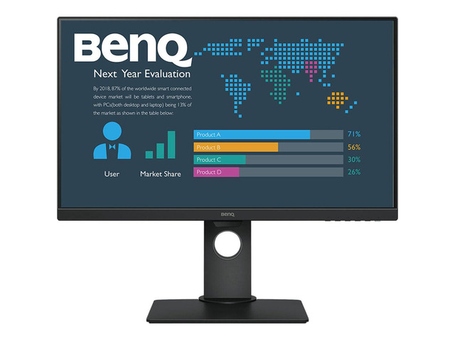 BL2780T 27' Full HD 16:9 IPS Business Monitor with Eye-Care Technology, Built-In Speakers, Ergonomic Design, Black