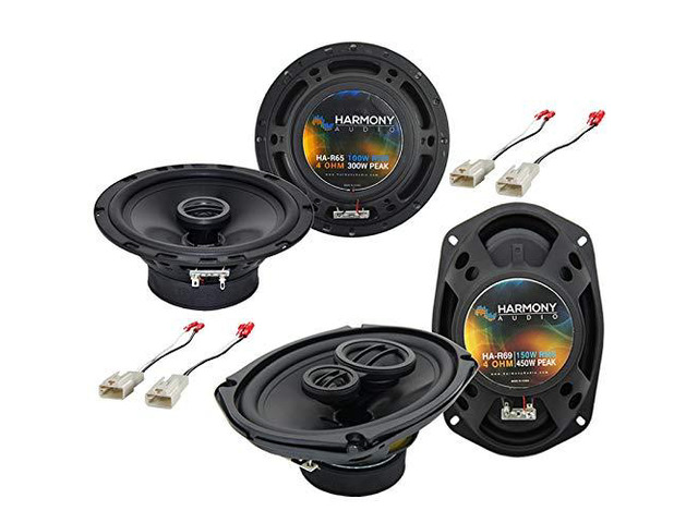 Fits Toyota Corolla 2003-2008 Speaker Upgrade 6.5 and 6x9 Factory harness included, 300 watt and 450 watt power handling, plug-in door...