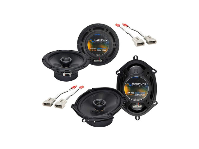 Fits Ford Bronco 1987-1996 6.5 5x7 6x8 Speakers with Harness Plug-and-play wiring included, complete OEM replacement bundle, no splicing...