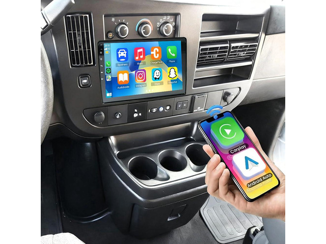 10.1 Inch IPS Touchscreen Android 13 Car Stereo for GMC Savana 2008 2009 2010 2011 2012 2013 with Wireless CarPlay & Android Auto Car Radio,Support...