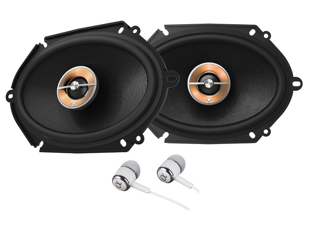 Kappa 6X8'/5X7' 300 Watts Max (100 Watts RMS) 2-Way Coaxial Car Audio Stereo Multi Element Speakers with UniPivot Tweeters with Oversized Voice...