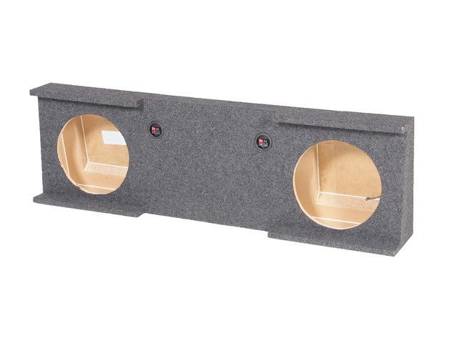 REC4 Dual 12' Sealed Sub Box for GM/Chevy 2007-2013 1500 Crew Cab Fits 2500HD/3500HD, Made in USA, 5/8' MDF Construction, Spring-Loaded...