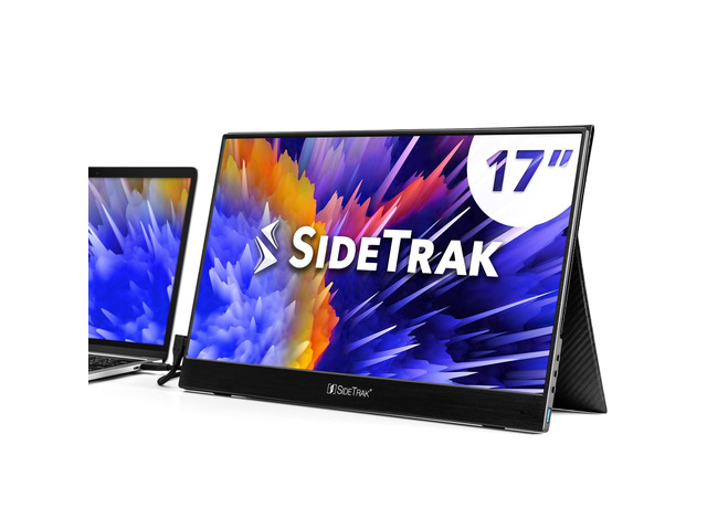 Solo 17.3 Portable Monitor for Laptop Freestanding Full HD LED USB Laptop Dual Screen with Cover Compatible with Mac, PC, & Chrome Powered by...