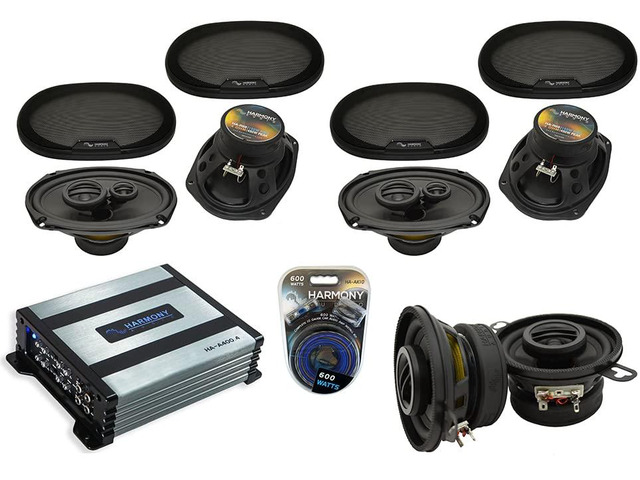 6x9 3.5' Speaker Package with Amp Fits 2007-2011 Toyota Camry 450W max power handling, 90W compact drivers, upgrade for car, combo power boost,...