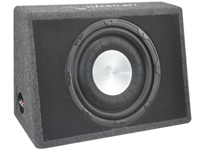 Flatline Loaded 12' Truck Sub Box 800W Subwoofer Enclosure driver pre-installed, single shallow-mount design saves space, strong low-end combo...