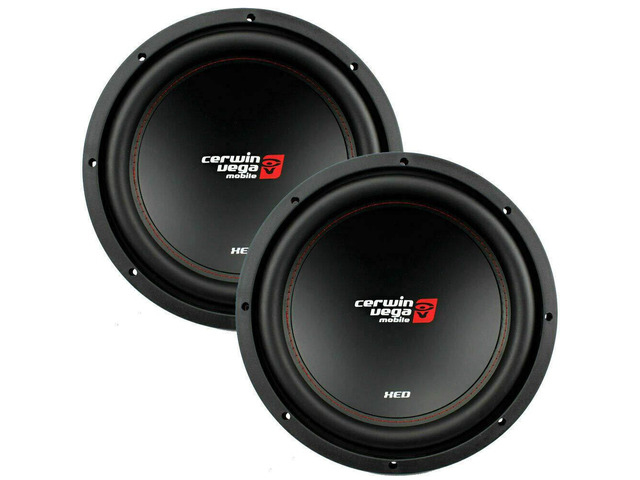 2 CERWIN VEGA XED12v2 XED-Series 1000W 12' SVC 4-OHM CAR Audio SUBWOOFER WOOFER