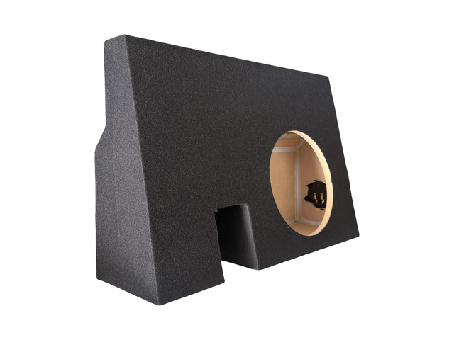 Compatible with 2005-2023 Tacoma Double Cab: Single 10' Sealed Subwoofer Enclosure Behind Drivers Rear Seat- Sub Box