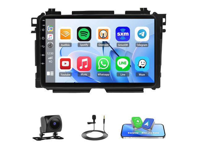 Android Car Stereo Radio for Honda Vezel XRV HRV 2014-2019 Radio Receiver 9' Double Din IPS Touchscreen Radio with CarPlay Android Auto GPS...