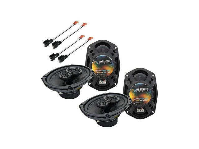 6x9 450W Speakers Fits Chrysler Sebring Convertible 2001-2006 Rhythm Series design, factory harness included, plug-in wiring, replacement...
